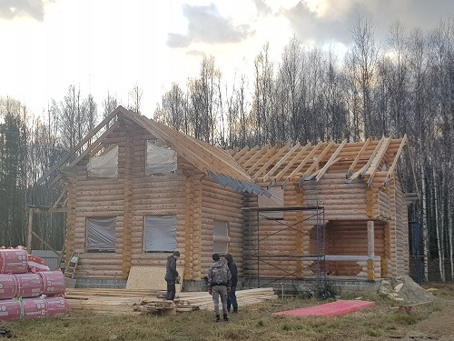 Установка стропильной системы в Молодечно
