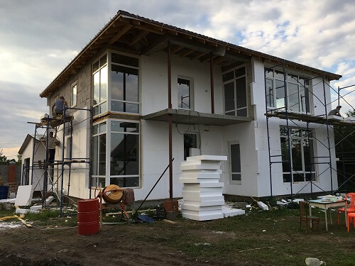 Утепление пенопластом наружных стен в Молодечно