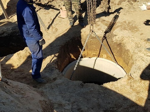 Переливной бетонный септик в Молодечно